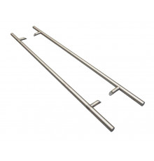 Ручка двустор. для алюм. двери, со смещен., комплект с крепл., L=1600, м/о=1200, D=32 1 ком.