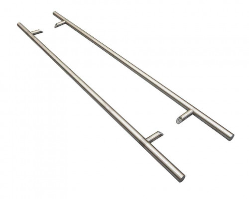 Ручка двустор. для алюм. двери, со смещен., комплект с крепл., L=1600, м/о=1200, D=32 1 ком.