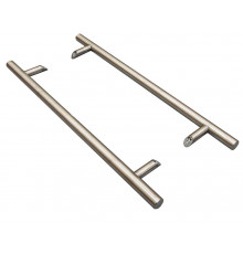 Ручка двустор. для алюм. двери, со смещен., комплект с крепл., L=800, м/о=600, D=32, 114.SS.600.45 1 ком.