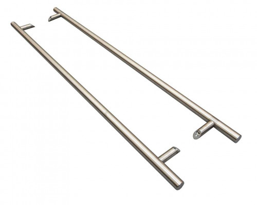 Ручка двустор. для алюм. двери, со смещением, комплект с крепл., L=1400, м/о=1200, D=32, 114.SS.1200.45 1 ком.