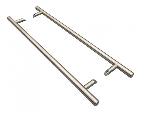 Ручка двустор. для алюм. двери, со смещением, с креплением, L=1000, м/о=800, D=32, 114.SS.800.45 1 ком.