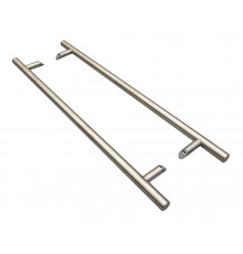 Ручка двустор. для алюм. двери, со смещением, с креплением, L=1000, м/о=800, D=32, 114.SS.800.45 1 ком.