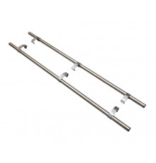 Ручка двустор., полиров. нерж. сталь, L=1500, 2 кроншт. хром краш. 1 ком.