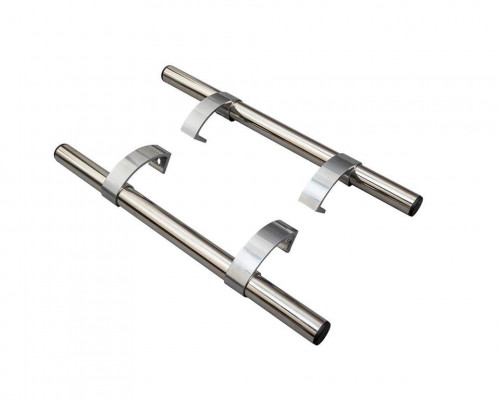 Ручка двустор., полиров. нерж. сталь, L=500, 2 кроншт. хром краш. 1 ком.