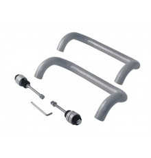 Ручка офисная Elementis изогнутая 300мм с улучшенным креплением Серебристый ral9006 1 ком.