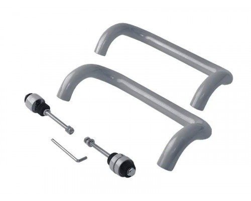 Ручка офисная Elementis изогнутая 300мм с улучшенным креплением Серебристый ral9006 1 ком.