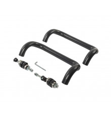 Ручка офисная Elementis изогнутая 300мм с улучшенным креплением антрацит RAL7016