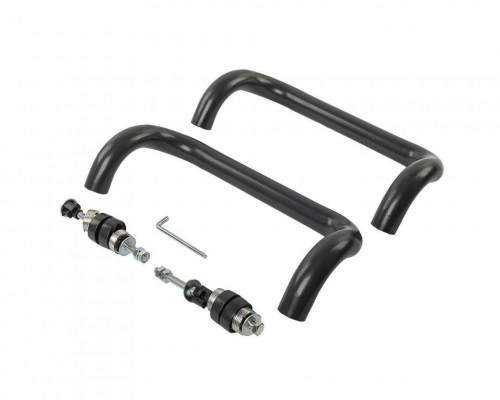 Ручка офисная Elementis изогнутая 300мм с улучшенным креплением антрацит RAL7016