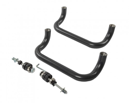 Ручка офисная Elementis изогнутая 300мм с улучшенным креплением антрацит RAL7016