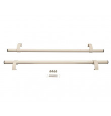 Ручка офисная прямая 1000 мм с креплением, толщина трубы 1,6 Белый RAL9016