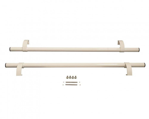 Ручка офисная прямая 1000 мм с креплением, толщина трубы 1,6 Белый RAL9016