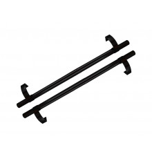 Ручка офисная прямая 1000мм с креплением, толщина трубы 1,6 черный RAL 9005