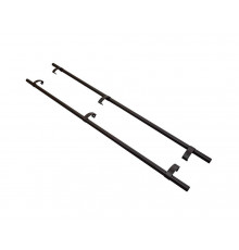 Ручка офисная прямая 1800мм с 3 креплениями, толщина трубы 1,6 Коричневый RAL8019 1 ком.