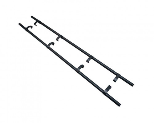 Ручка офисная прямая 1800мм с 3 креплениями, толщина трубы 1,6 Антрацит RAL7016