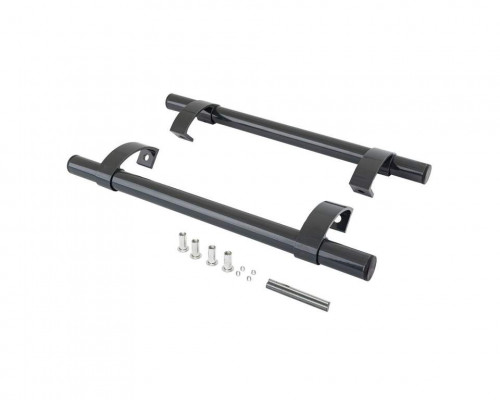 Ручка офисная прямая 500мм с креплением, толщина трубы 1,6,  Антрацит RAL7016 1 ком.