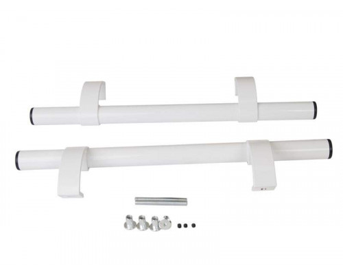 Ручка офисная прямая 500мм с креплением, толщина трубы 1,6,  Белый RAL9016 1 ком.