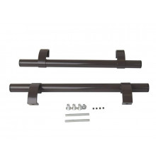 Ручка офисная прямая 500мм с креплением Коричневый RAL8019 1 ком.