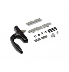 Ручка оконная 1001.00 с блокиратором, черн. RAL9005 1 шт.