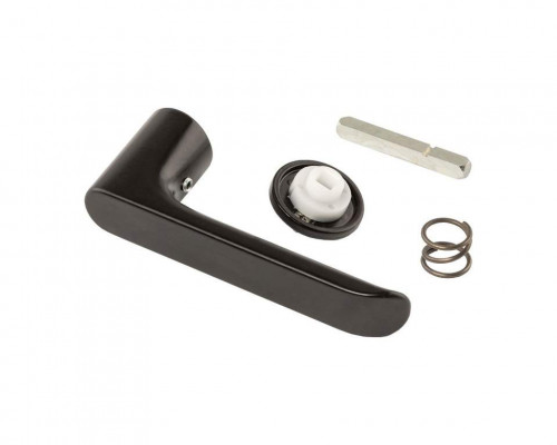 Ручка оконная 1112.00 с квадратным штифтом 7 мм, черн. RAL9005 1 шт.