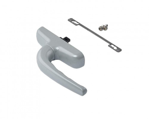 Ручка оконная COMFORT с блокиратором, серебр. RAL9006 1 шт.