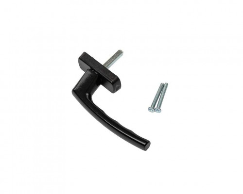 Ручка оконная Internika CAPRI, 38 мм, 45°, 2 винта, черный RAL9005