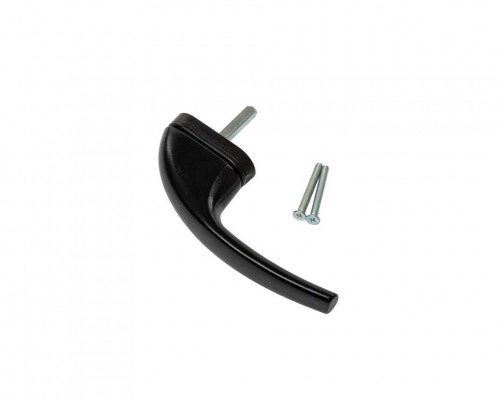 Ручка оконная Internika CHICO, 38 мм, 45°, 2 винта, черный RAL 9005