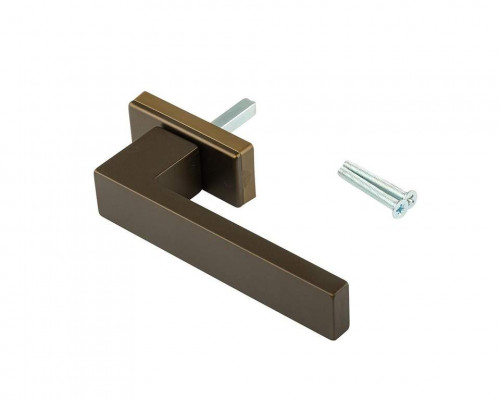 Ручка оконная Internika DUBLIN 35 мм, алюминиевая, 2 винта, бронза F4 (45°) (матовая поверхность)