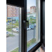 Ручка оконная Internika DUBLIN 35 мм, алюминиевая, 2 винта, черный матовый RAL9005M (45°) 1 шт.