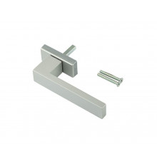 Ручка оконная Internika DUBLIN 35 мм, алюминиевая, 2 винта, серебро F1 (45°) (матовая поверхность) 1 шт.