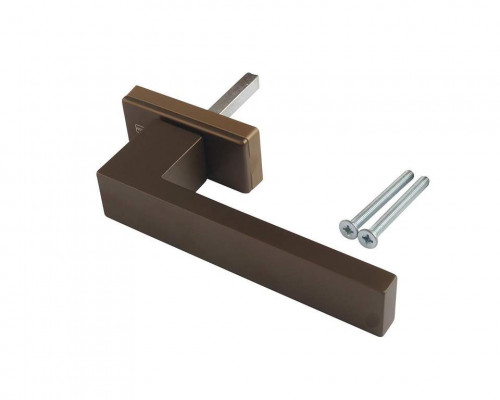 Ручка оконная Internika DUBLIN 45 мм, алюминиевая, 2 винта, бронза F4 (45°) (матовая поверхность)