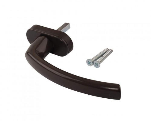 Ручка оконная Internika FILIZ, 45 мм, 45°, 2 винта, коричневый RAL8019