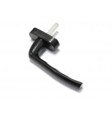 Ручка оконная Internika Kronos штифт 37 мм, 45°, черный (9005), 2 винта 5*45мм