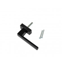 Ручка оконная Internika RIO, 45 мм, 45°, 2 винта, черный RAL 9005