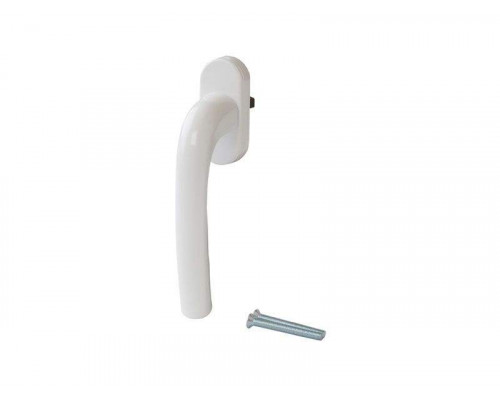 Ручка оконная Internika в коробке штифт 37 мм, 45°, овальная розетка  белая, 2 винта