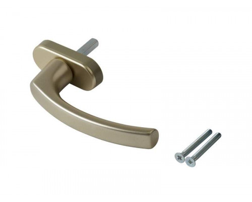 Ручка оконная Internika Tolstoy алюминиевая 37 мм (F2) шампань, 45° + 2 винта 5х45 1 шт.