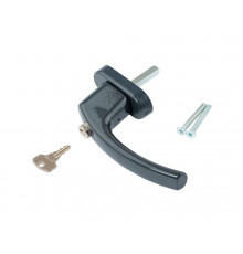 Ручка оконная Internika Tolstoy с ключом 37 мм(RAL 7016) антрацит, 45°+2 винта