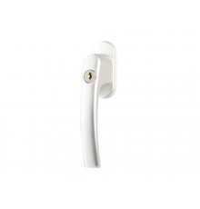 Ручка оконная Internika Tolstoy с ключом 37 мм (F1) серебро, 45°+2винта