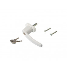 Ручка оконная Internika VICTORY с ключом (ключ-кнопка) 35 мм, белый 1 шт.