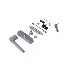 Ручка оконная KARMA с блокиратором, Логика с ключом, прав/лев, неокраш. 1 шт.