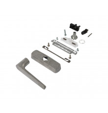 Ручка оконная KARMA с блокиратором, неокраш. 1 шт.