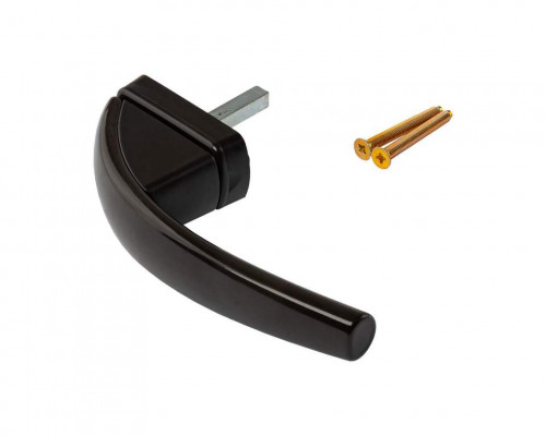 Ручка оконная ROTO SWING штифт 37мм +2 винта 5х45 коричневый R04.4 1 шт.