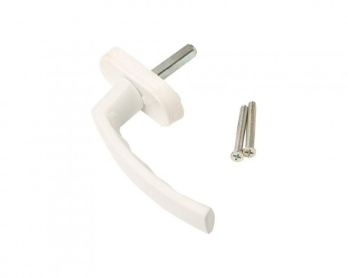 Ручка оконная алюминиевая DELTA штифт 37 мм, 2 винта, RAL9016 1 шт.