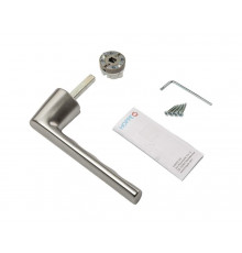 Ручка оконная алюминиевая  HOPPE Hamburg Kompakt, штифт 37 мм, 90°, без розетки, титан F9