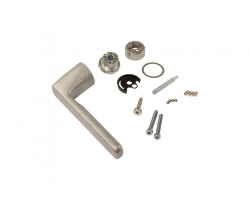 Ручка оконная без розетки Horvik кругл., неокраш., 2 винта