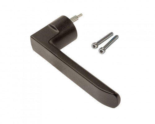 Ручка оконная без розетки Horvik квадр., черн., 2 винта