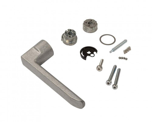 Ручка оконная без розетки Horvik квадр., неокраш., 2 винта