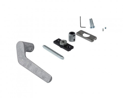 Ручка оконная изогнутая KARMA, прав., с квадратным штифтом 7 мм, 23.5-42 мм, неокраш. 1 шт.