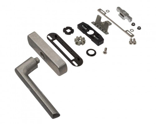 Ручка оконная + приемник, неокраш.