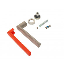 Ручка оконная с кольцом FZ19, штифт 7x20-32 мм, 2 винта, неокраш.