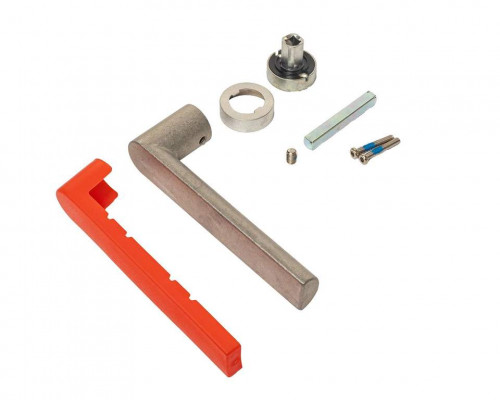 Ручка оконная с кольцом FZ19, штифт 7x20-32 мм, 2 винта, неокраш.